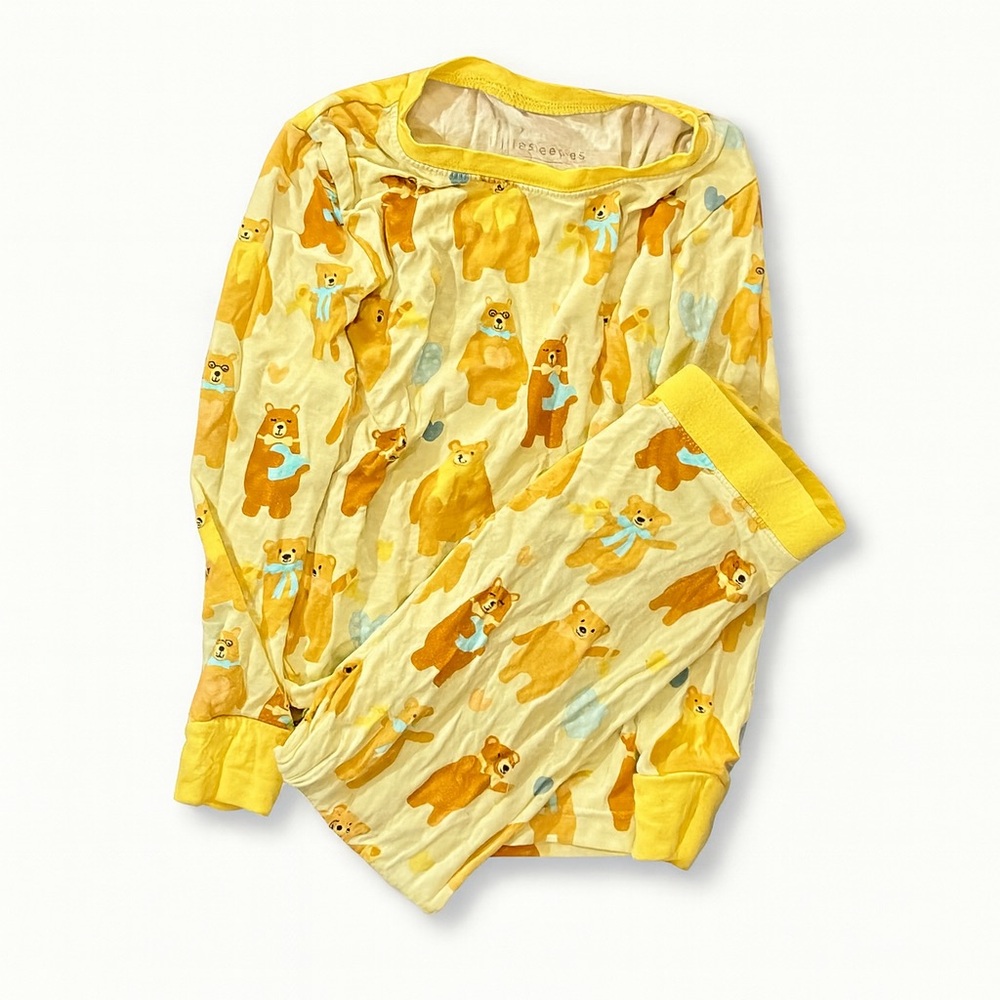 🐻 Little Sleepies “Bear Hugs” Long Sleeve Pajama Set (3T)